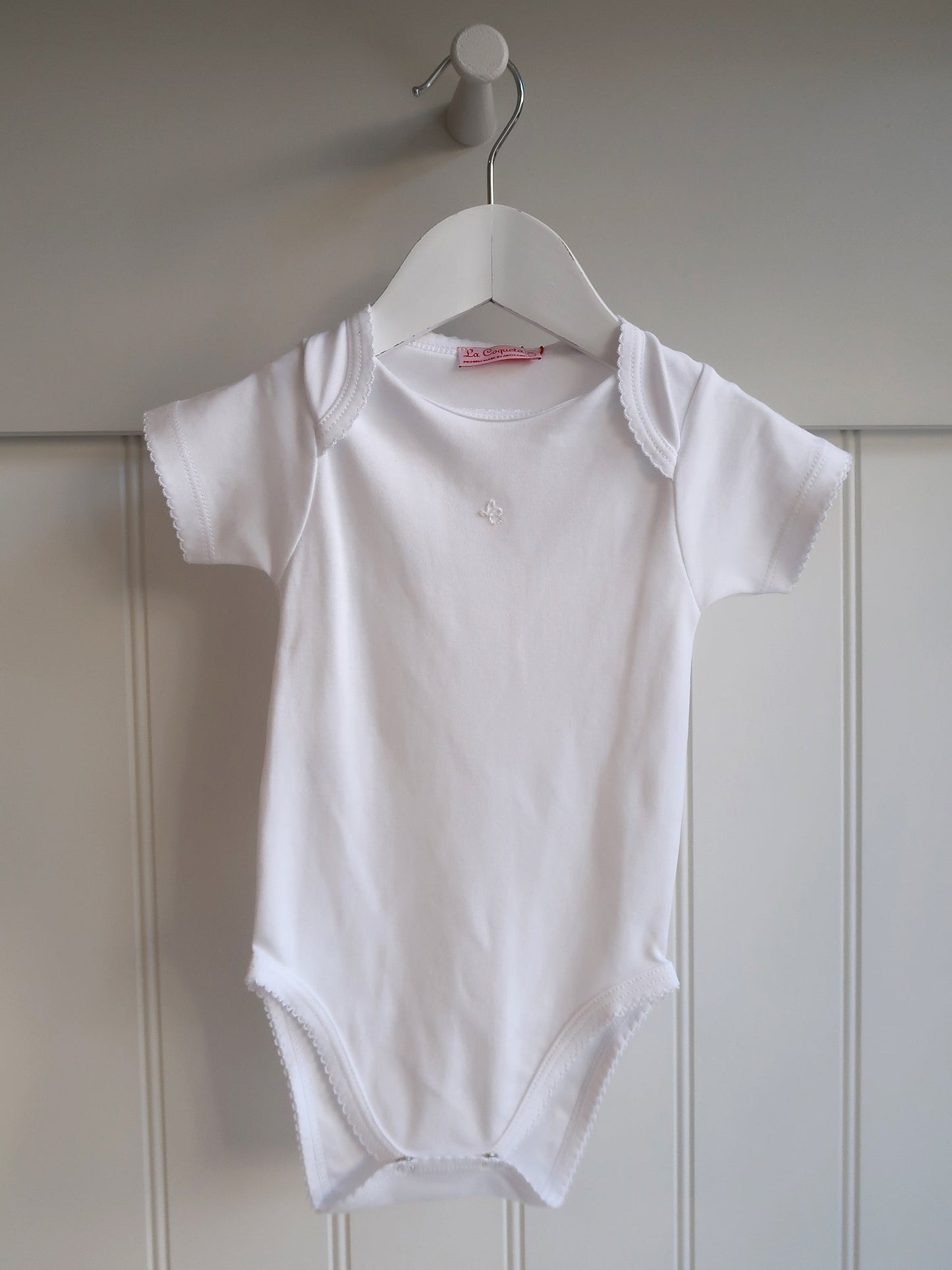 White Lupe Baby Bodysuit