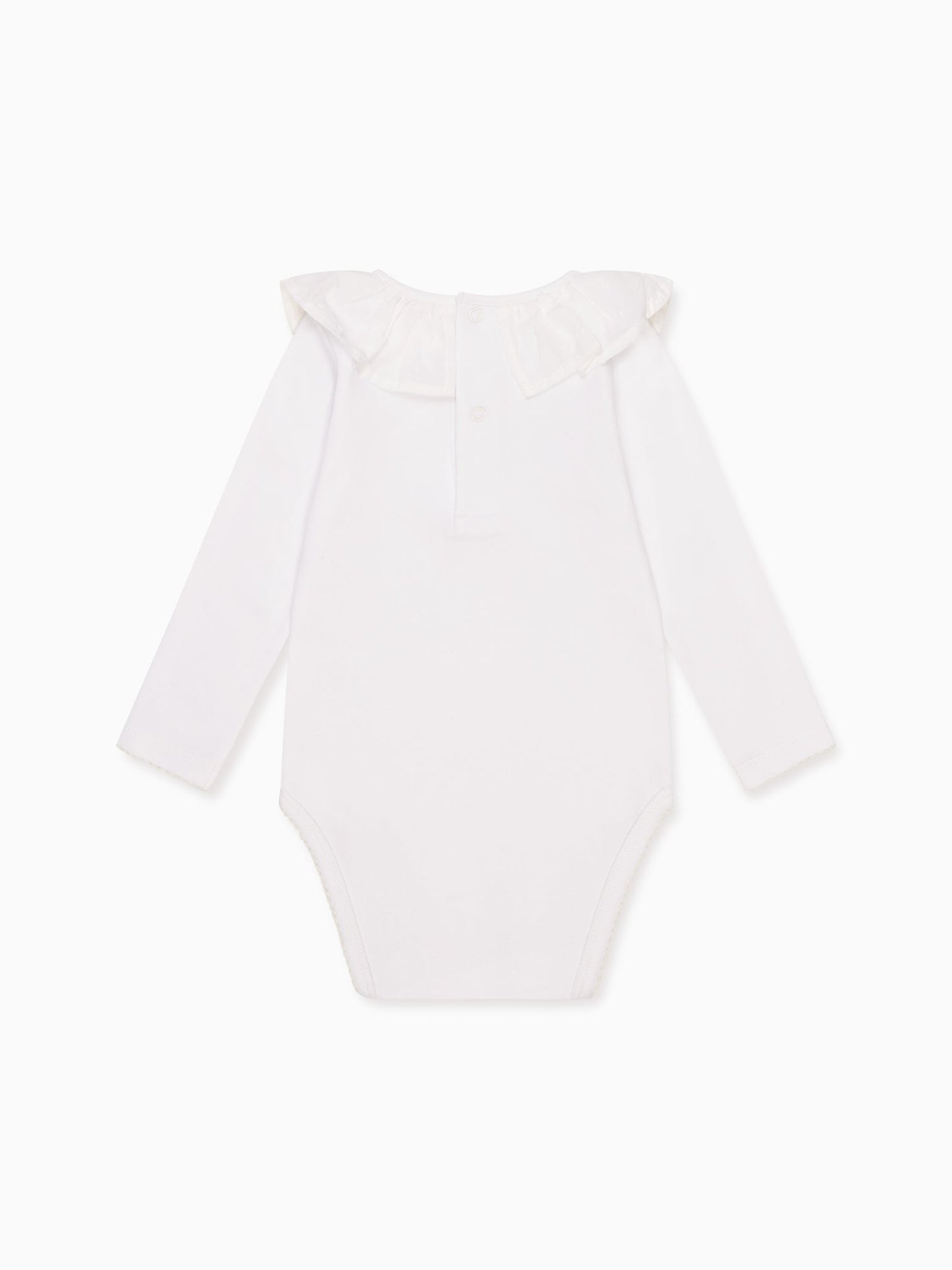 White Laya Baby Girl Bodysuit
