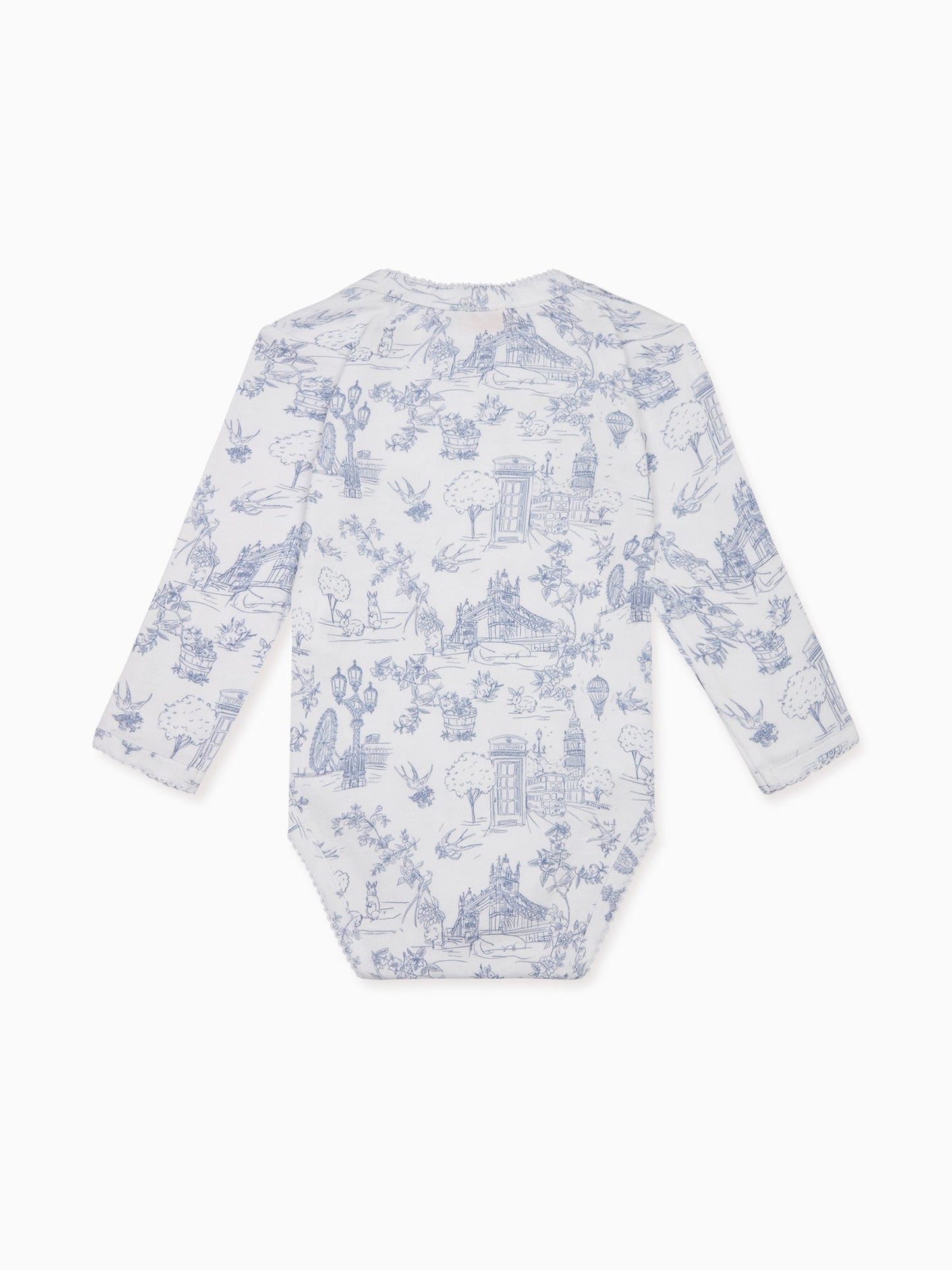 Soft Blue Amor Baby Girl Bodysuit