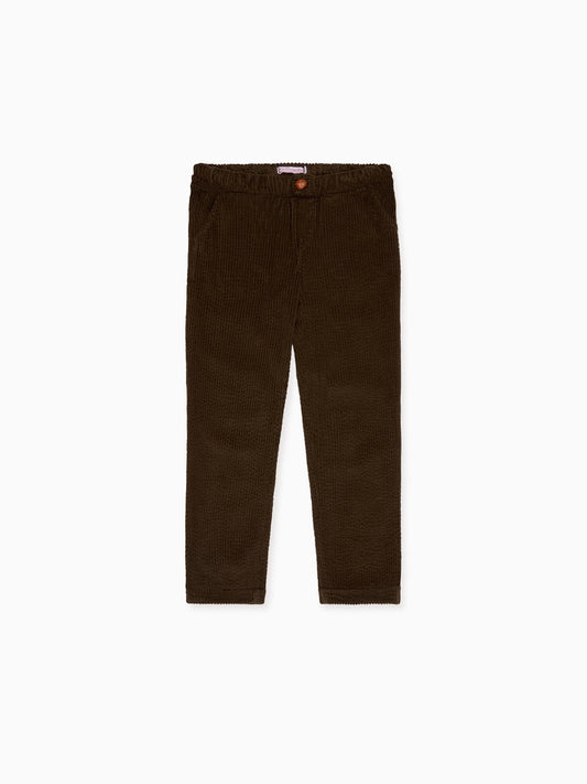 Chocolate Brown Benito Corduroy Boy Pants