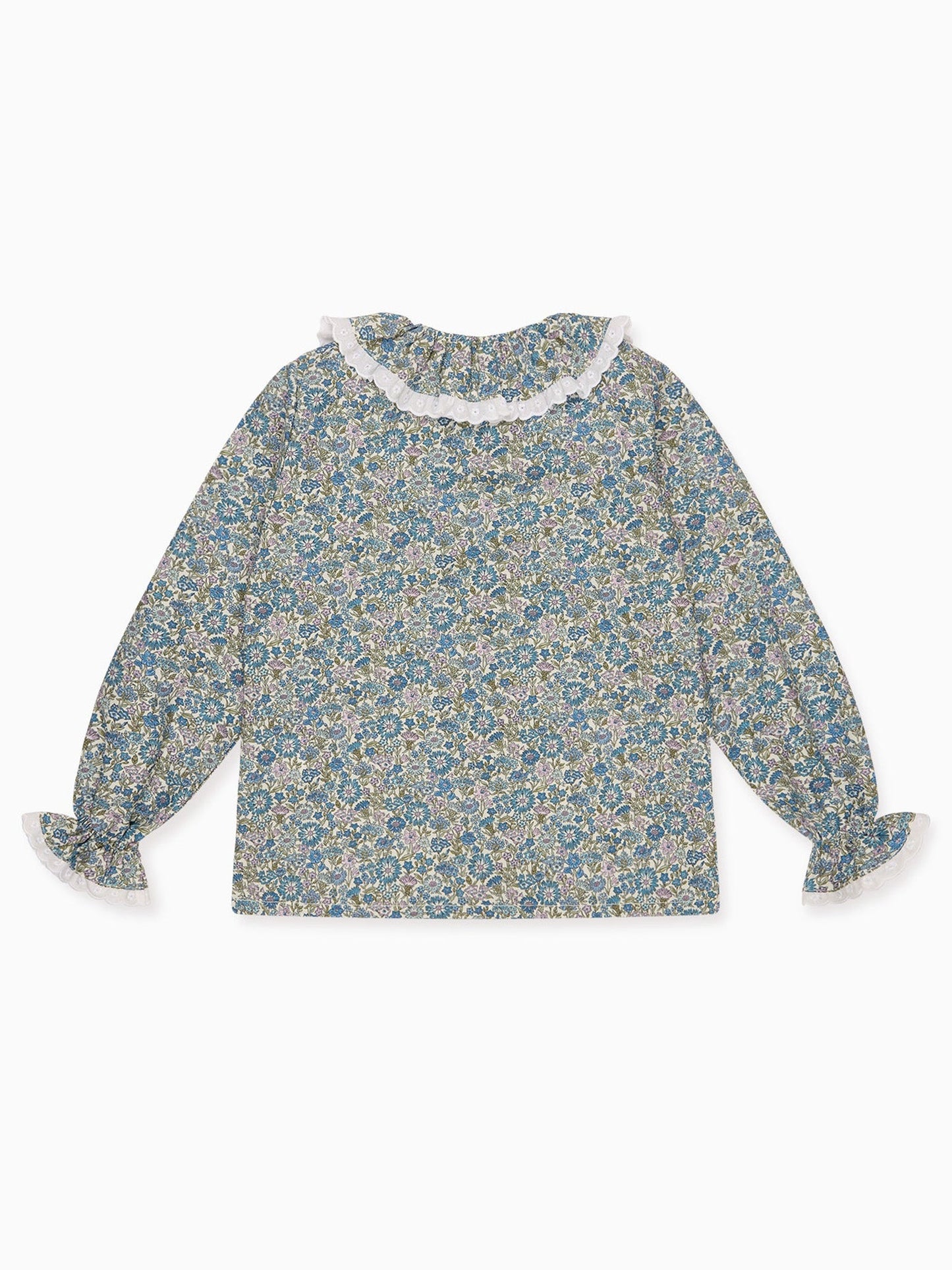 Blue Floral Anita Liberty Girl Shirt