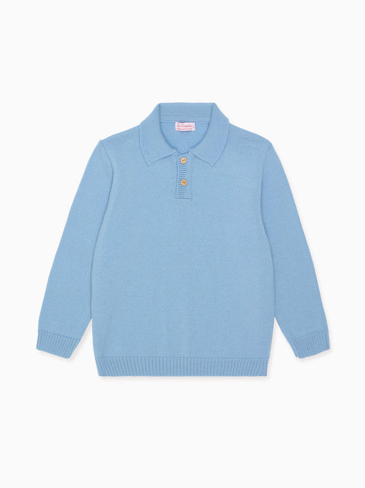 Dusty Blue Brio Merino Boy Sweater