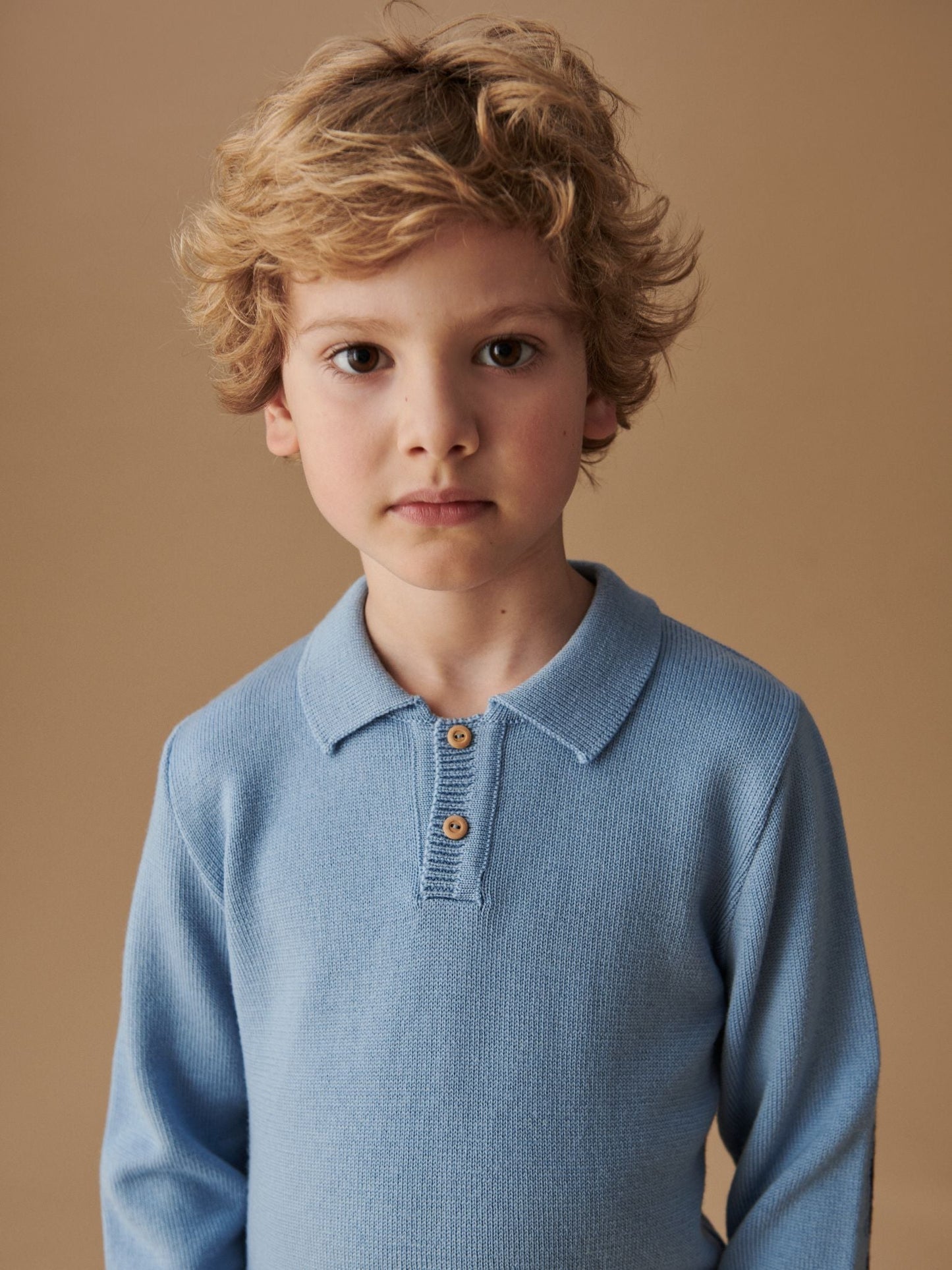 Dusty Blue Brio Merino Boy Sweater