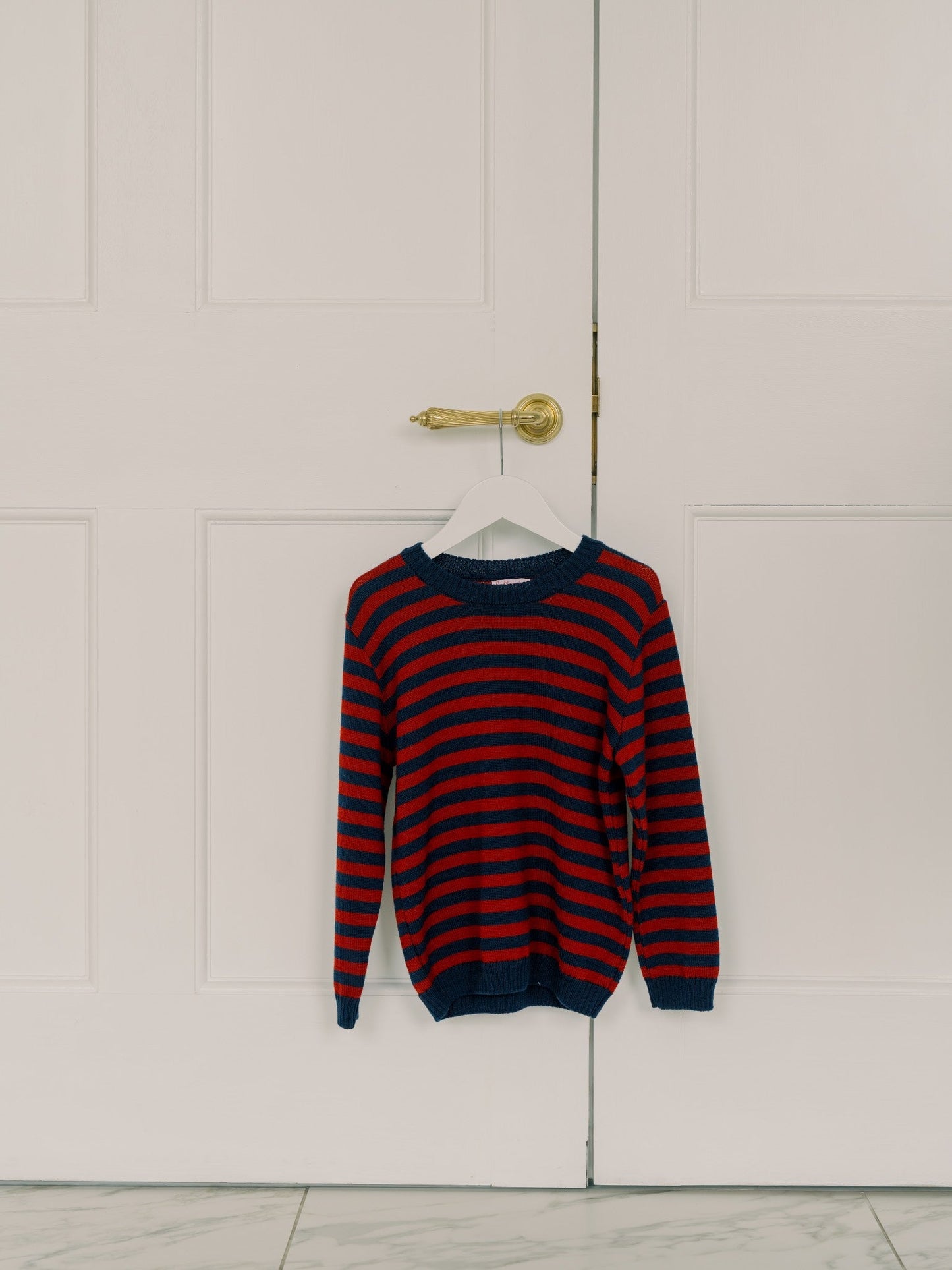 Burgundy Stripe Bromo Merino Boy Sweater