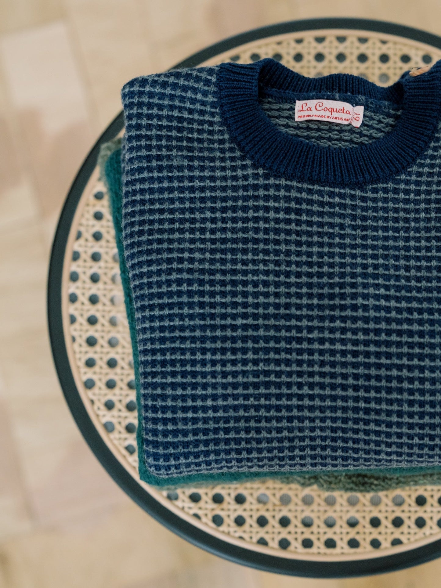 Blue Bromo Merino Jacquard Boy Sweater