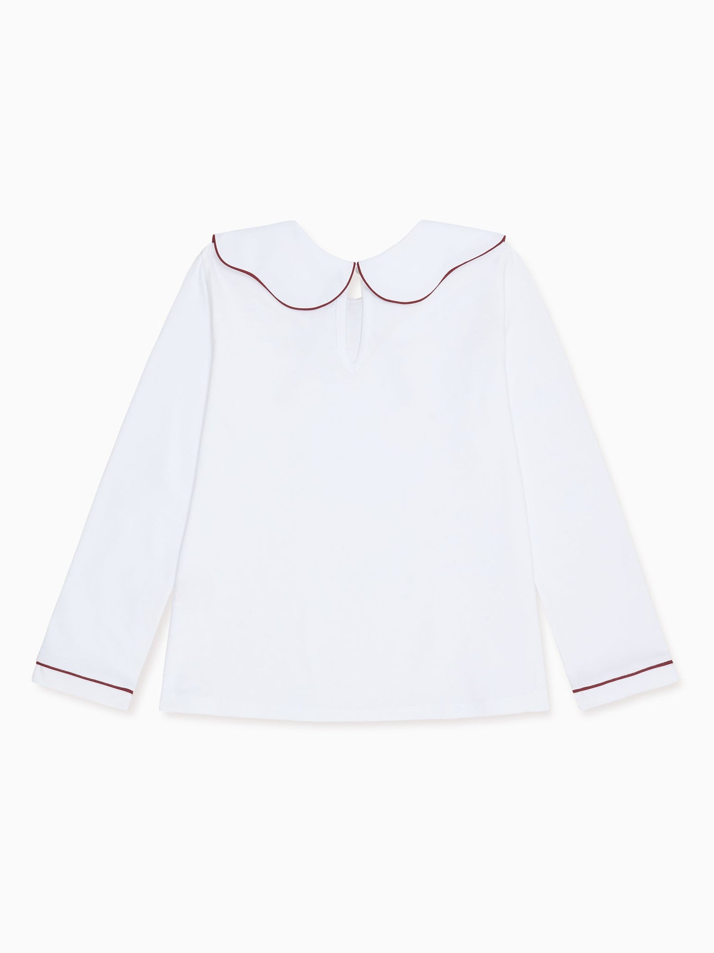 Burgundy Iziar Long Sleeve Girl Top