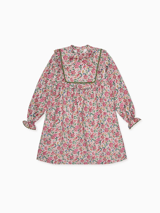Pink Floral Laurelia Girl Empire Dress