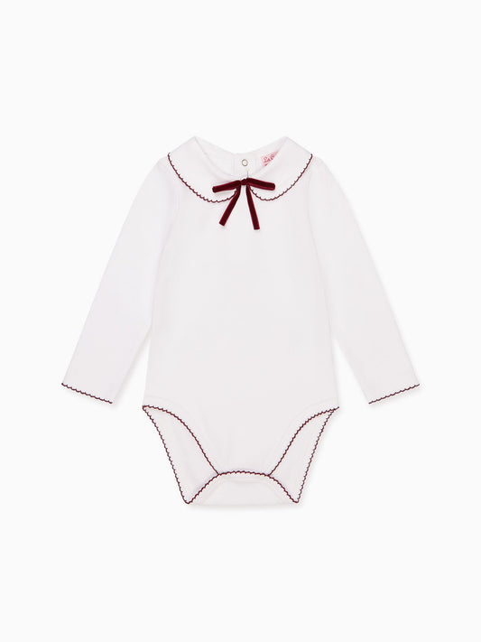 White Lirio Baby Bodysuit