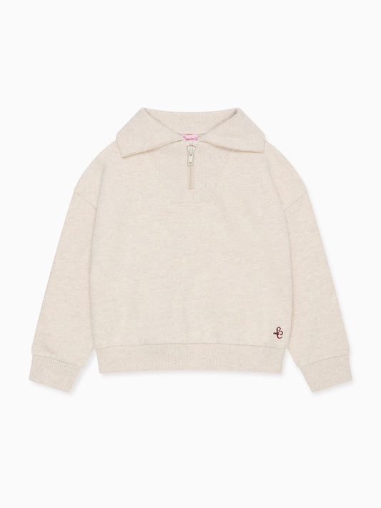 Oatmeal Laza Kids Sweatshirt