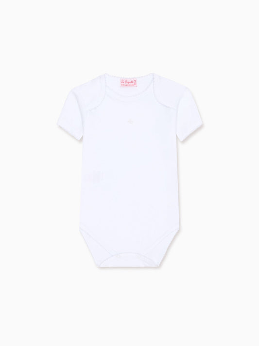 White Lupe Baby Bodysuit