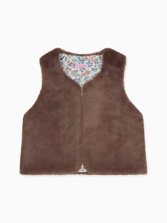 Raisin Brown Marisol Girl Vest