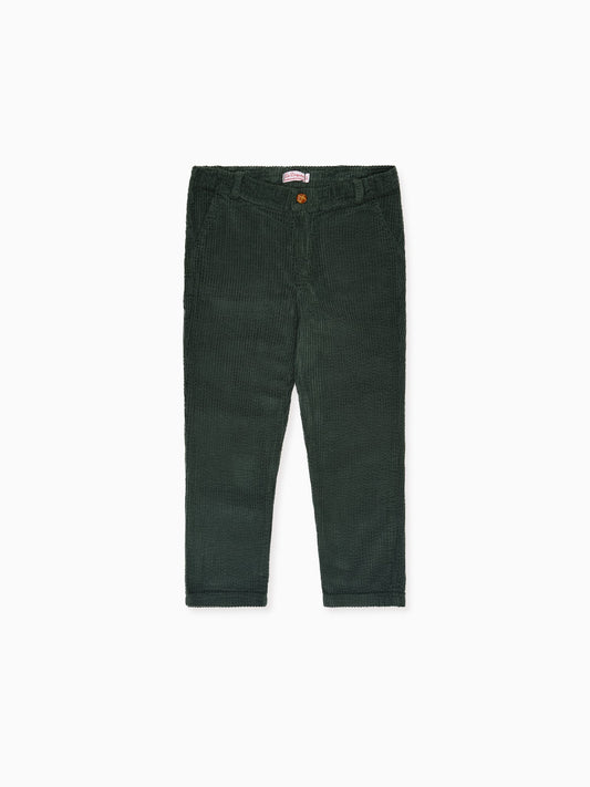 Olive Green Reinaldo Corduroy Boy Pants