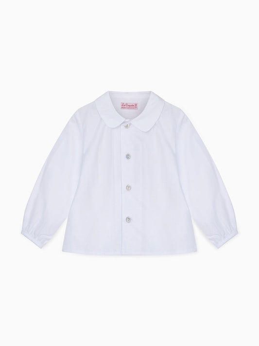 White Bara Long Sleeve Baby Shirt